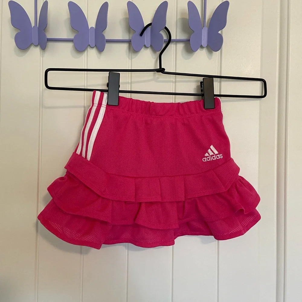 EUC | Adidas baby girl’s athletic ruffle‎ skirt — 12 months